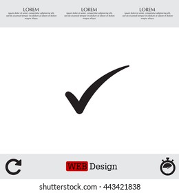 Check mark symbol,vector