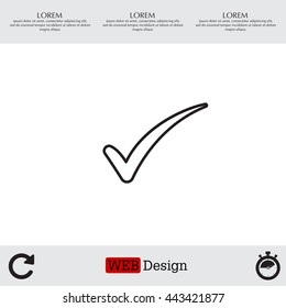 Check mark symbol,vector