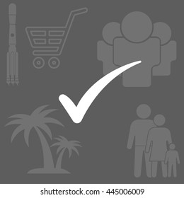 Check mark symbol,vector
