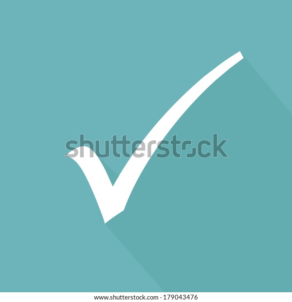 Check Mark Symbolvector Stock Vector (Royalty Free) 179043476