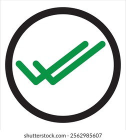 Check mark tick or correct icon. Different icons checklist vector design. Check-mark icon for business, office, poster, and web designs. Icons collections