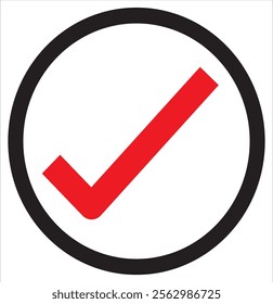 Check mark tick or correct icon. Different icons checklist vector design. Check-mark icon for business, office, poster, and web designs. Icons collections color full Tick  and circle.