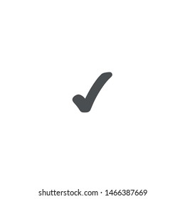 Check mark or tick fill icon design. 