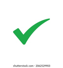 Check mark tick icon. Correct approval sign. 