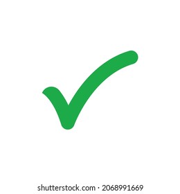 Marcar icono de marca. Correcto signo de aprobación. 
