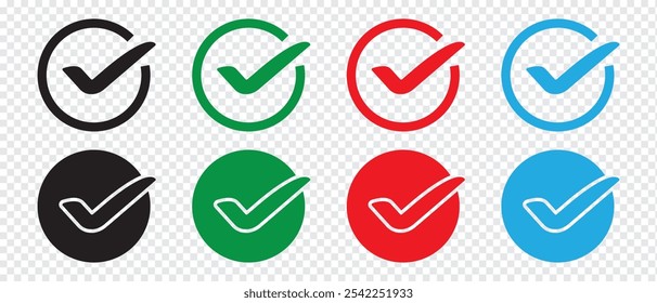 Marca de verificación Marcar icono Marcar con correcto, aceptar marca de verificación Iconos Marcar casilla de verificación - símbolo de Casilla de verificación Aprobado signo