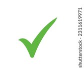 Check mark or tick icon vector design