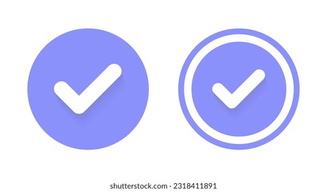 Check mark, tick icon vector. Checkmark symbol concept
