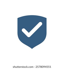 Check Mark Tick Shield Icon Vector Template