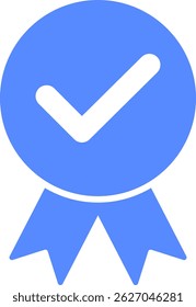 Check mark tick verification icon vector.