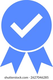 Check mark tick verification icon vector.