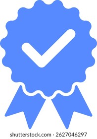 Check mark tick verification icon vector.