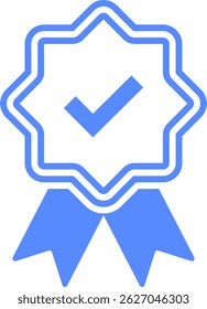 Check mark tick verification icon vector.