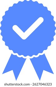 Check mark tick verification icon vector.