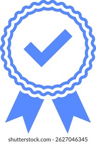 Check mark tick verification icon vector.