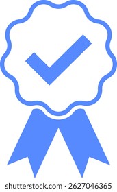 Check mark tick verification icon vector.