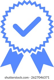 Check mark tick verification icon vector.