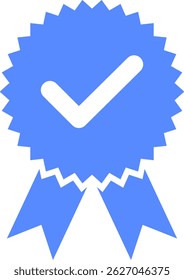 Check mark tick verification icon vector.