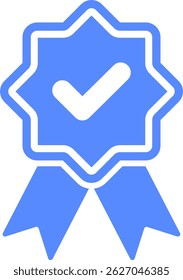 Check mark tick verification icon vector.