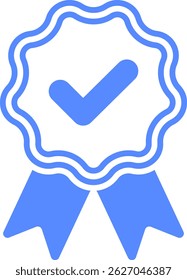 Check mark tick verification icon vector.