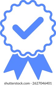 Check mark tick verification icon vector.