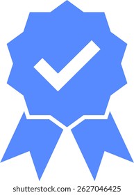 Check mark tick verification icon vector.