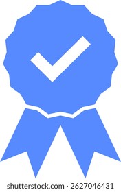 Check mark tick verification icon vector.