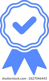 Check mark tick verification icon vector.