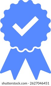 Check mark tick verification icon vector.
