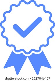 Check mark tick verification icon vector.