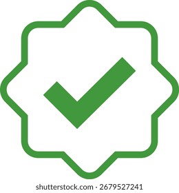Symbolvektor für die Häkchenüberprüfung aktivieren. Zertifiziertes Kennzeichen