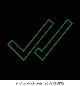 Marca de verificación, marca de verificación e icono de marca X. Marca de verificación e ícono de marca x para App y Sitios web. Icono de verificación verde y rojo para los íconos del App UIUX. Establecer marca de verificación y cruz. Ilustración vectorial