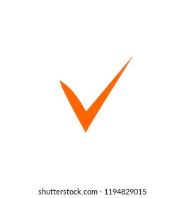 check mark, tick, yes, vote icon with shadow on a grey background