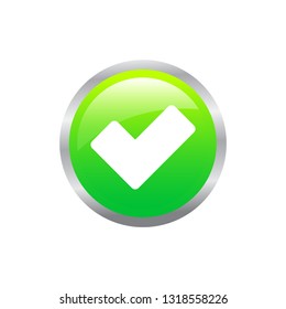 check mark; tick; yes; vote - white vector icon;  line style