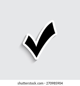 check mark, tick, yes, vote - vector icon