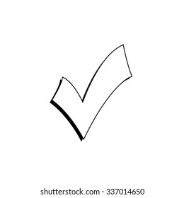 check mark, tick, yes, vote - vector icon