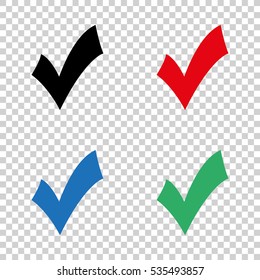 check mark; tick; yes; vote  - vector icon
