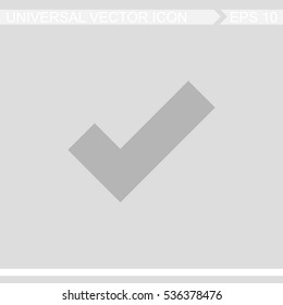 Check mark, tick, yes, vote vector icon.