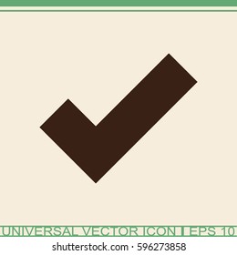 Check mark, tick, yes, vote vector icon.