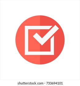 check mark in trendy flat style isolated on white background. check icon symbol for your web site design,check logo, app, UI. Vector illustration, check icon eps10. 