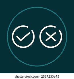 Check Mark trendy icon fine abstract vector illustration colorful artwork lovely design.eps
