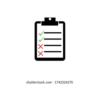 check mark and un check icon vector