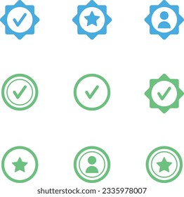 Check mark v icons symbol vector set 