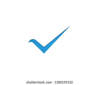 Check mark V Letter Logo Template