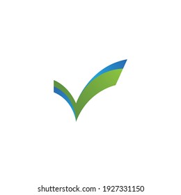Comprobar el diseño del logotipo de la letra V