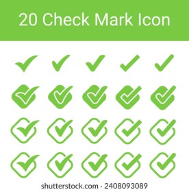 Check Mark, Valid, Yes, Confirmation, Okey, Positive checked, confirm, Acceptance in checklist, icon set