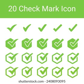 Check Mark, Valid, Yes, Confirmation, Okey, Positive checked, confirm, Acceptance in checklist, icon set