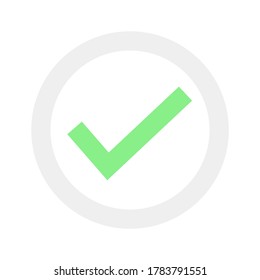 Check mark vector design illustration isoalted on white background