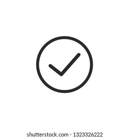 check mark vector eps 10 icon