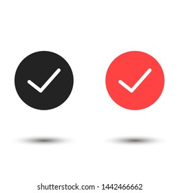 check mark vector eps 10 icon , Lorem ipsum flat design